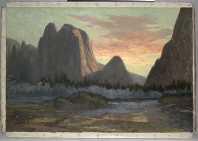 Vista de Yosemite, Atardecer, c.1899 de Christian Jorgensen